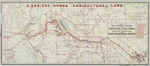 Map of the central section of British Columbia :  shewing the country served by the Grand Trunk Pacific Railway