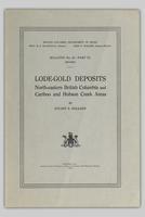 Lode-Gold Deposits, North-eastern British Columbia and Cariboo and Hobson Creek Areas