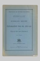 Summary Report on Exploration for Oil and Gas in the Peace River District