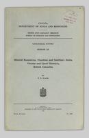 Mineral Resources, Hazelton and Smithers Areas, Cassiar and Coast Districts, British Columbia: 