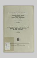 Mineral Resources, Usk to Cedarvale, Terrace Area, Coast District, British Columbia