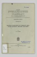 Mineral Resources of Terrace Area, Coast District British Columbia