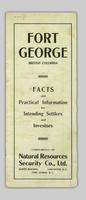 Fort George, British Columbia : facts and practical information for intending settlers and investors.
