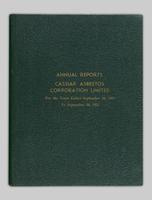 Annual reports Cassiar Asbestos Corporation Limited 1952-1959