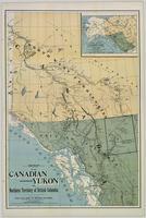 Map of the Canadian Yukon and Northern Territory of British Columbia