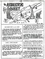 The Asbestos Sheet May 1966