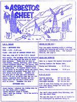 The Asbestos Sheet Sept. 1962