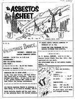 The Asbestos Sheet Jan. 1962