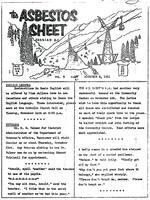 The Asbestos Sheet Nov. 1961