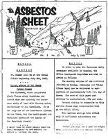 The Asbestos Sheet July 1961