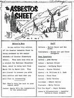 The Asbestos Sheet Mar. 1961