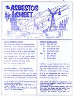 The Asbestos Sheet Jan. 1960