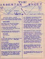 The Asbestos Sheet Jan. 1958