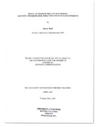 Small to medium private enterprise: aligning shareholder, director and manager interests