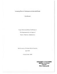 Increasing women's participation in industrial trades