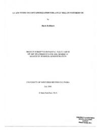A case study on containerization for a pulp mill in northern BC