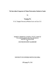 Intercultural competence of Chinese postsecondary students in Canada