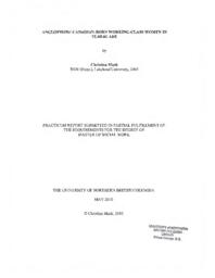 Anglophone Canadian-born working-class women in eldercare