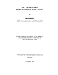 Place and displacement: Perspectives of youth on place identity