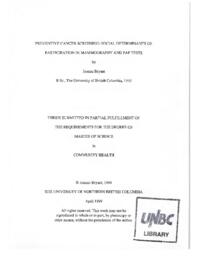 Preventive cancer screening: social determinants of participation in mammography and pap tests