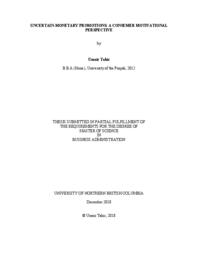 Uncertain-monetary promotions: A consumer motivational perspective