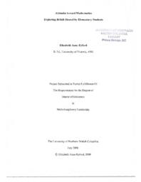 Attitudes towards mathematics: exploring beliefs shared by elementary students