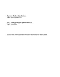 Introduction: 2023 Anthropology Capstone Reader