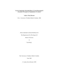 Can the magnitude of the belief-bias in causal reasoning be attenuated through the manipulation of content?