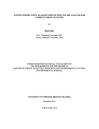 Water conservation: An adaptation of the cascade analysis for complex urban facilities.