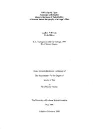 Nihl Adagwiy T'gun Adaawaks GalksiGabin (Here Is the Story of GalksiGabin): A modern auto-ethnography of a Nisga'a man.