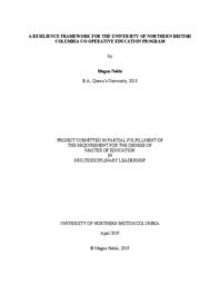 A resilience framework for the University of Northern British Columbia co-operative education program