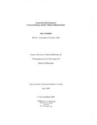 Curriculum development: universal design and the natural human senses