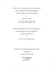 Investigation of reading and writing growth using curriculum based measurement: School District 57 (Prince George)