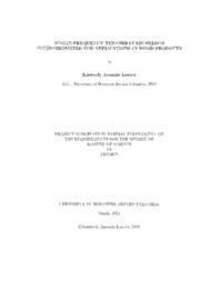 Single-frequency terahertz Michelson interferometer for applications in wood products