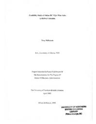 Feasibility study of online BC VQA wine sales in British Columbia