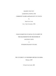 Sharing the past: Aboriginal people and community-based archaeology in Canada.