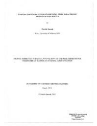 Costing the production of OSB using fibre impacted by mountain pine beetle