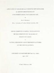 Application of anaerobically digested sewage sludge in the phytoremediation of a weathered diesel contaminated soil