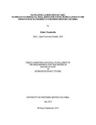 Navigating landscapes of care: Pathways to perinatal well-being for young people living in the Widzin Kwah watershed in northern British Columbia
