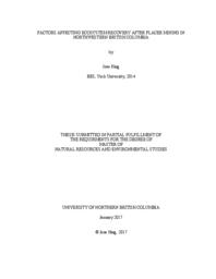 Factors affecting ecosystem recovery after placer mining in northwestern British Columbia