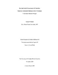 Storying youth's experiences of coerced or voluntary residential substance abuse treatment: A narrative research project.
