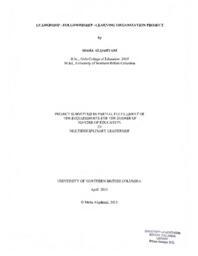 Leadership-Followership-Learning Organization project