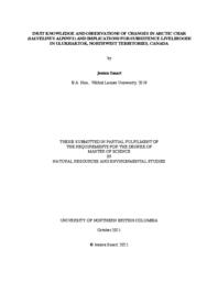 Inuit knowledge and observations of changes in Arctic char (Salvelinus alpinus) and implications for subsistence livelihoods in Ulukhaktok, Northwest Territories, Canada