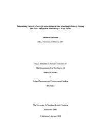 Determining factors affecting carcass removal and searching efficiency during the post-construction monitoring of wind farms.