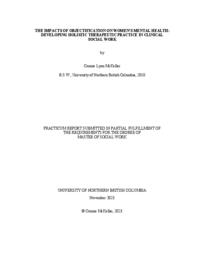The impacts of objectification on women’s mental health: developing holistic therapeutic practice in clinical social work