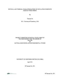 Physical and thermal characterizations of insulation composite made of wood fibers