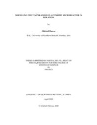 Modelling the temperature of a compost microreactor in isolation