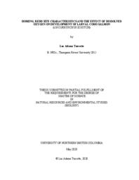 Homing, redd site characteristics and the effect of dissolved oxygen on development of larval coho salmon