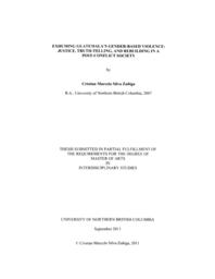 Exhuming Guatemala's gender-based violence: Justice, truth-telling, and rebuilding in a post-conflict society.