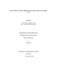 Social competence in early childhood: The role of pain, health, and parenting style.